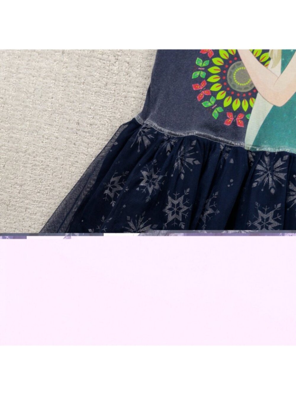 Desigual x Frozen II Elsa Disney Tutu Hugs Dress Girl Size 7-8 Mandala Boho - Picture 3 of 11